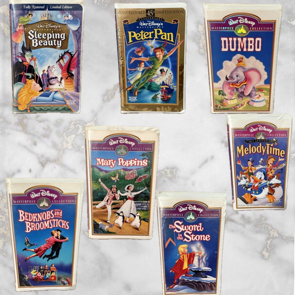 FINAL OFFER ON Disney Classic VHS Collection - Vibrant Covers